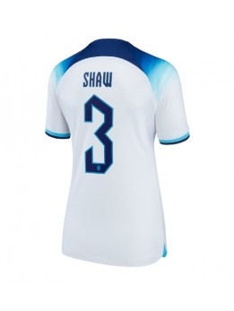 England Luke Shaw #3 Replika Hemmakläder Dam VM 2022 Kortärmad